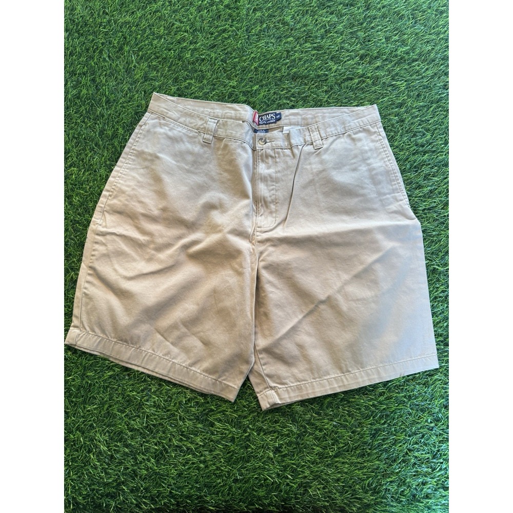 VTG Chaps Ralph Lauren NWT Pleated Chino Shorts Men's Size 40 Khaki Beige 90s C